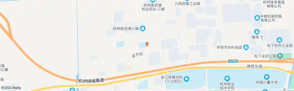 杭州福城路金乔街口_公交站地图_杭州公交_妙搜公交查询2025