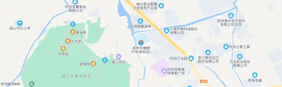杭州塘栖中学_公交站地图_杭州公交_妙搜公交查询2025