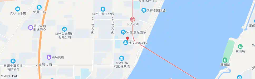 杭州十六号大街二十五号路口_公交站地图_杭州公交_妙搜公交查询2025