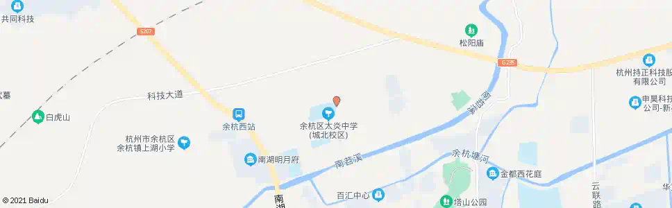 杭州蔡家桥_公交站地图_杭州公交_妙搜公交查询2025