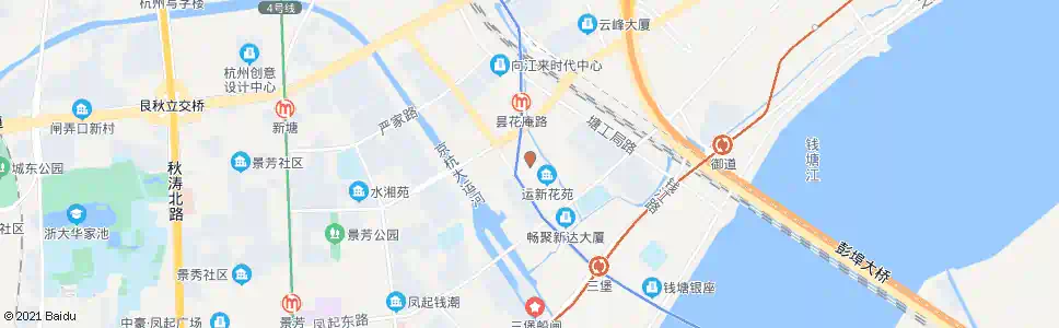 杭州运新花苑北_公交站地图_杭州公交_妙搜公交查询2025