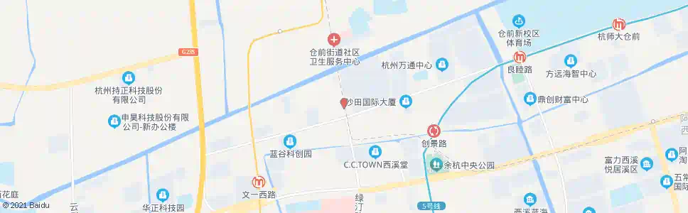 杭州绿汀路余杭塘路口_公交站地图_杭州公交_妙搜公交查询2025