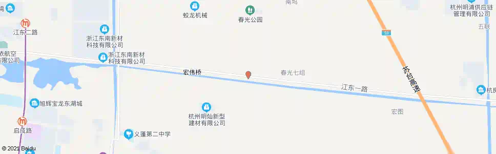 杭州春光村委_公交站地图_杭州公交_妙搜公交查询2025