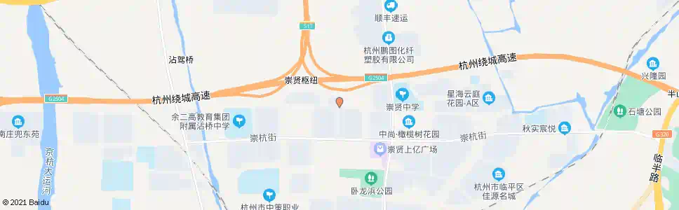 杭州崇贤客运站东_公交站地图_杭州公交_妙搜公交查询2025