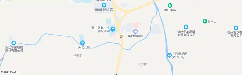 杭州戴村人民路口_公交站地图_杭州公交_妙搜公交查询2025