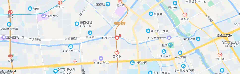 杭州申花路东口_公交站地图_杭州公交_妙搜公交查询2025