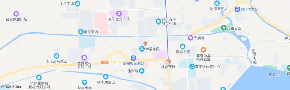 杭州幸福家园_公交站地图_杭州公交_妙搜公交查询2025