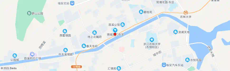 杭州锦城二中_公交站地图_杭州公交_妙搜公交查询2025