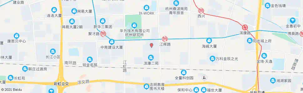 杭州滨康小区南_公交站地图_杭州公交_妙搜公交查询2025