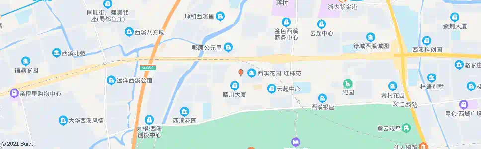 杭州西溪白荻苑_公交站地图_杭州公交_妙搜公交查询2025
