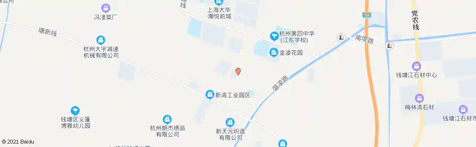 杭州三新村_公交站地图_杭州公交_妙搜公交查询2025