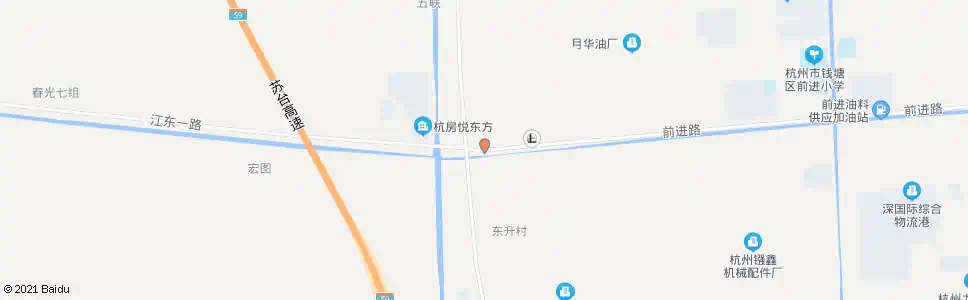 杭州前进闸(北)_公交站地图_杭州公交_妙搜公交查询2025