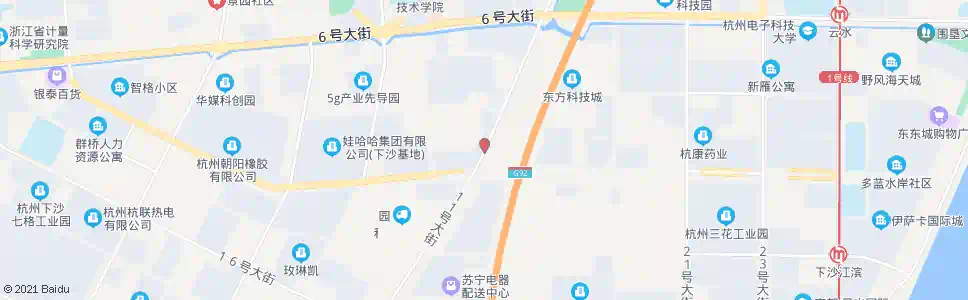 杭州十一号路十二号大街口_公交站地图_杭州公交_妙搜公交查询2025