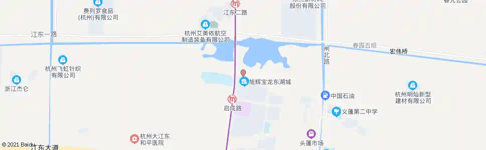 杭州江东路口_公交站地图_杭州公交_妙搜公交查询2025