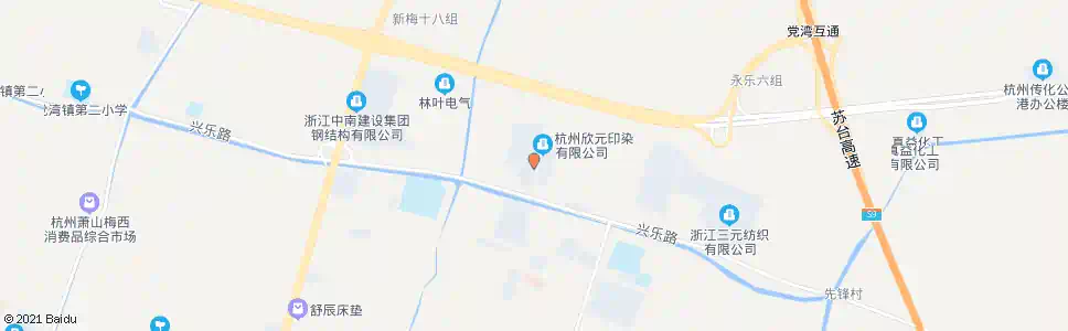 杭州吉美印染_公交站地图_杭州公交_妙搜公交查询2025