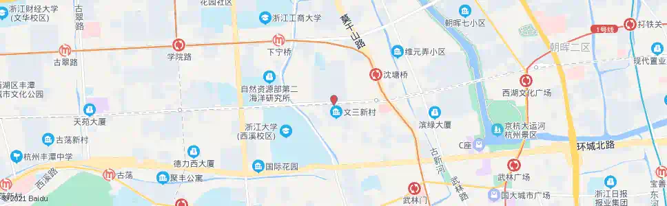 杭州文三路马塍路口_公交站地图_杭州公交_妙搜公交查询2025