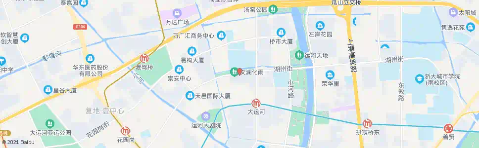 杭州水宫桥西_公交站地图_杭州公交_妙搜公交查询2025