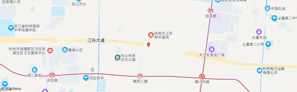 杭州江东大道民主村口_公交站地图_杭州公交_妙搜公交查询2025