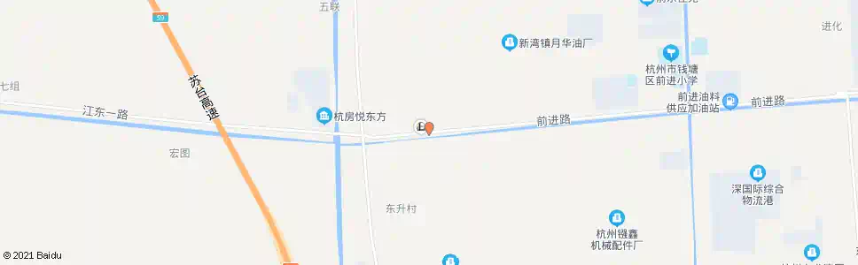 杭州前进前峰村_公交站地图_杭州公交_妙搜公交查询2025