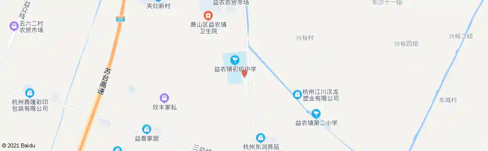 杭州益农派出所_公交站地图_杭州公交_妙搜公交查询2025