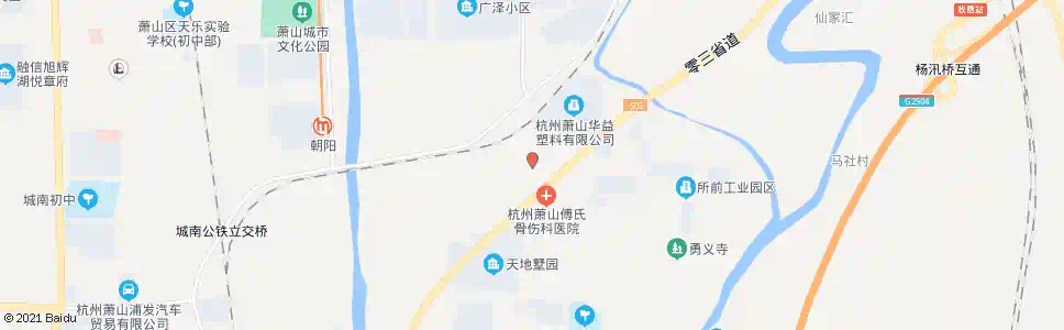 杭州三鹰化工_公交站地图_杭州公交_妙搜公交查询2025