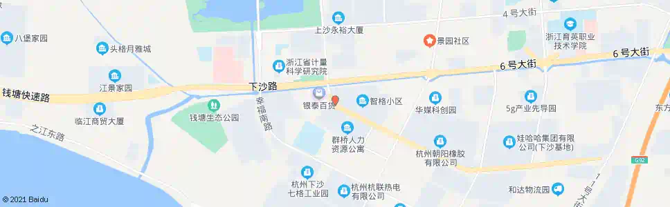 杭州智格小区_公交站地图_杭州公交_妙搜公交查询2025