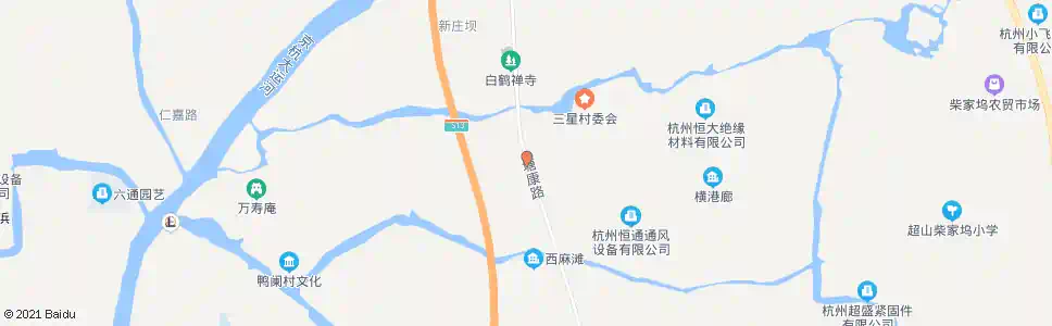 杭州三星村_公交站地图_杭州公交_妙搜公交查询2025