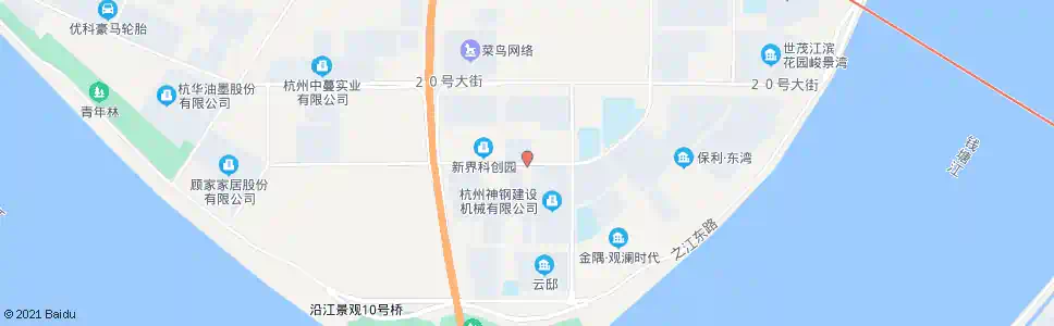 杭州二十二号大街十九号路口_公交站地图_杭州公交_妙搜公交查询2025