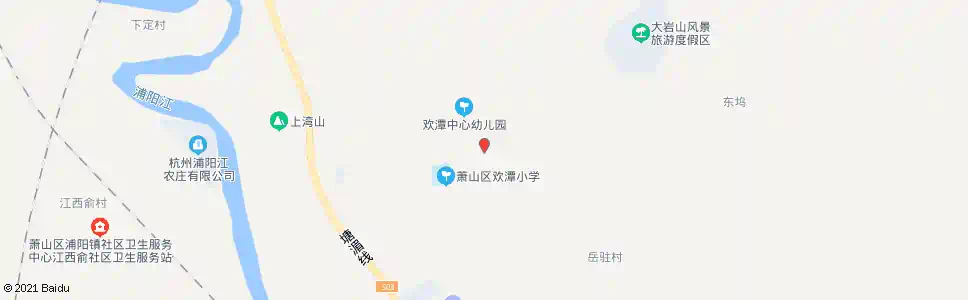 杭州欢潭卫生院_公交站地图_杭州公交_妙搜公交查询2025