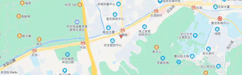 杭州传媒中心_公交站地图_杭州公交_妙搜公交查询2025