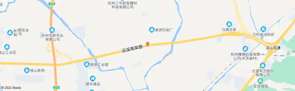 杭州运河路崇超路口_公交站地图_杭州公交_妙搜公交查询2025