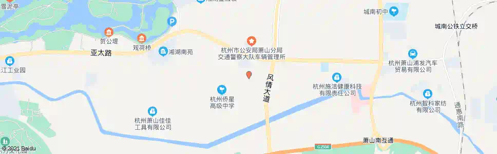 杭州湖东村_公交站地图_杭州公交_妙搜公交查询2025