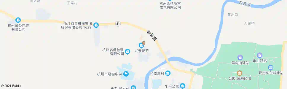 杭州兴泰花园_公交站地图_杭州公交_妙搜公交查询2025