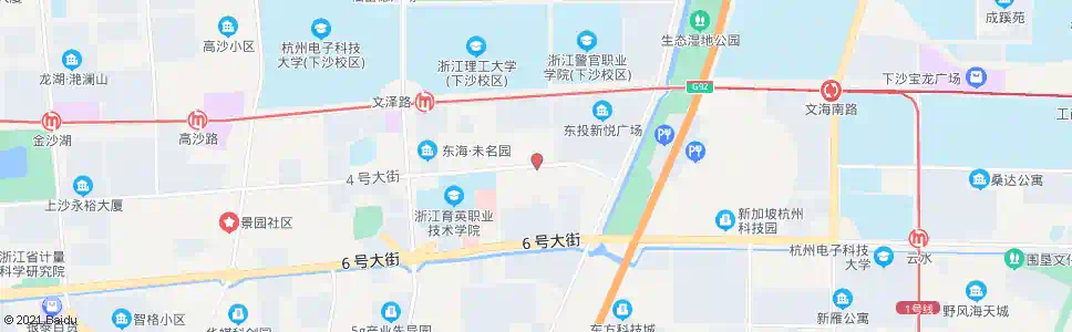 杭州四号大街文溯路口_公交站地图_杭州公交_妙搜公交查询2025
