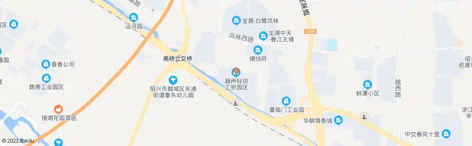 杭州越州工贸园区_公交站地图_杭州公交_妙搜公交查询2025