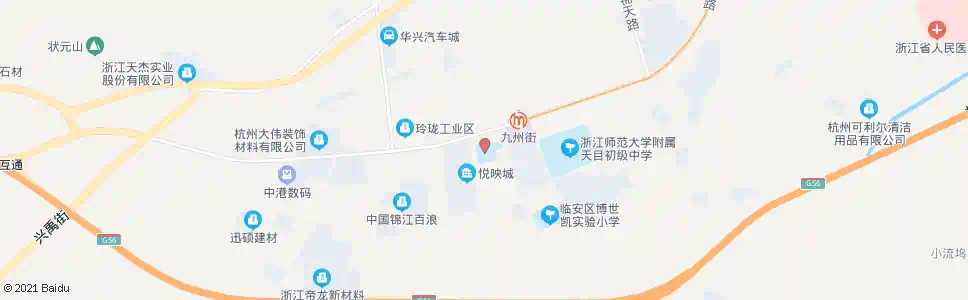 杭州文体中心_公交站地图_杭州公交_妙搜公交查询2025