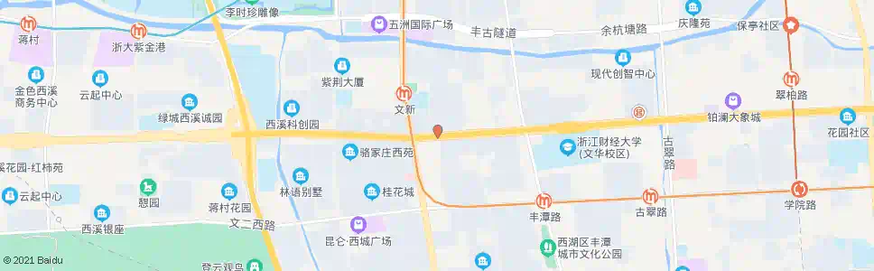 杭州骆家庄_公交站地图_杭州公交_妙搜公交查询2025