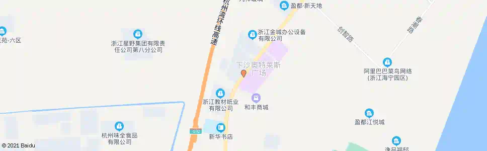 杭州百联奥特莱斯_公交站地图_杭州公交_妙搜公交查询2025