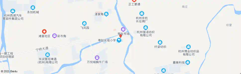 杭州亭趾_公交站地图_杭州公交_妙搜公交查询2025