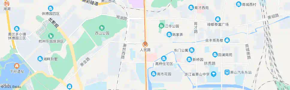 杭州人民路站_公交站地图_杭州公交_妙搜公交查询2025