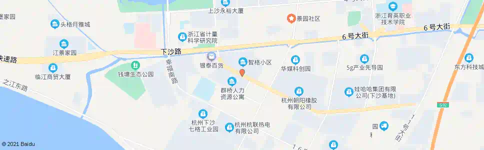 杭州智格村(海达南路以西)_公交站地图_杭州公交_妙搜公交查询2025