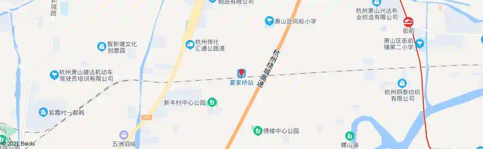 杭州禇家桥_公交站地图_杭州公交_妙搜公交查询2025