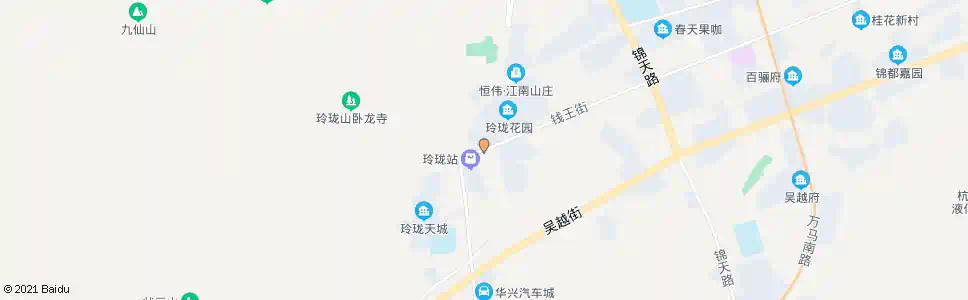 杭州玲珑山_公交站地图_杭州公交_妙搜公交查询2025