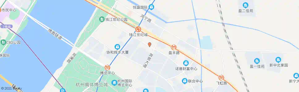 杭州民和路奔竞大道口_公交站地图_杭州公交_妙搜公交查询2025