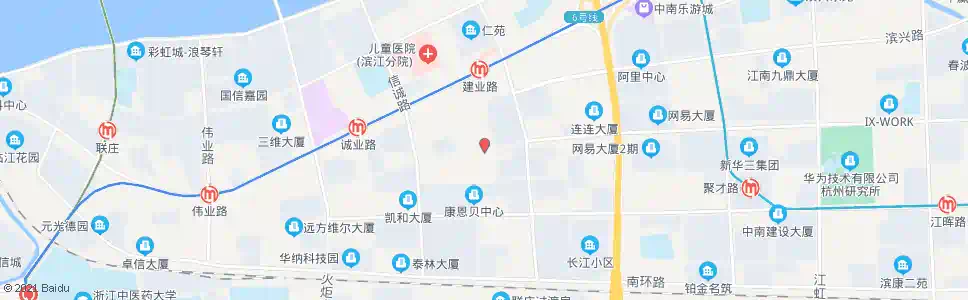 杭州滨安路南川路口_公交站地图_杭州公交_妙搜公交查询2025