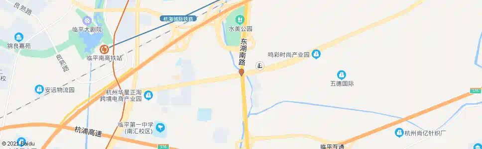 杭州东湖南路东西大道口_公交站地图_杭州公交_妙搜公交查询2025
