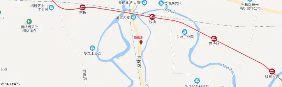 杭州钱清热电厂_公交站地图_杭州公交_妙搜公交查询2025