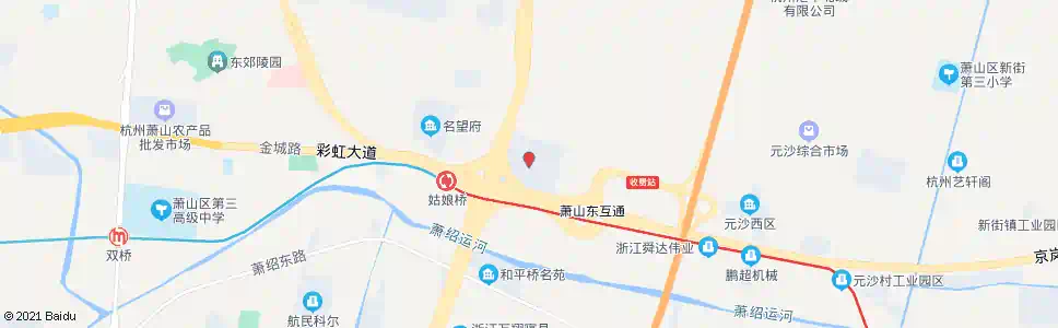 杭州浙江中国花木城_公交站地图_杭州公交_妙搜公交查询2025