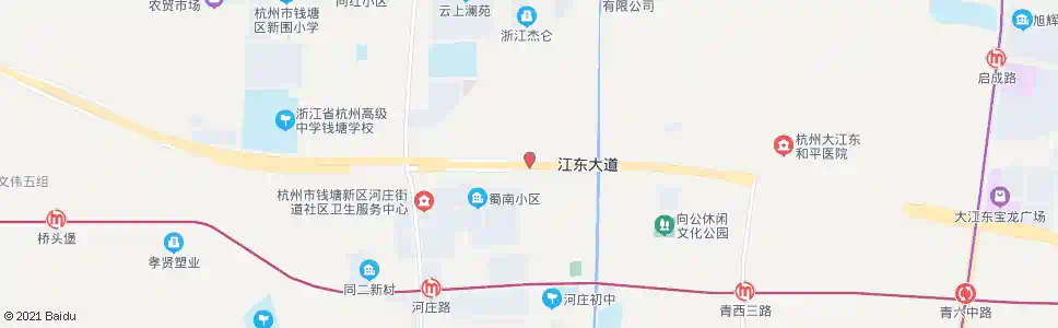 杭州江东大道蜀南村口_公交站地图_杭州公交_妙搜公交查询2025