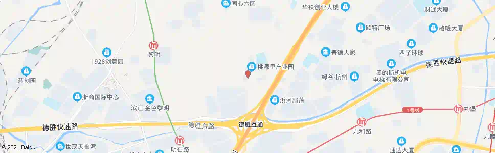 杭州浜河社区_公交站地图_杭州公交_妙搜公交查询2025